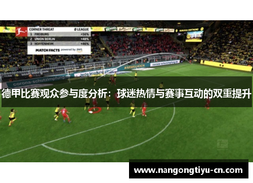 德甲比赛观众参与度分析：球迷热情与赛事互动的双重提升